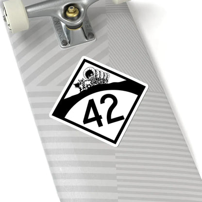 N-42 1950 (Nebraska) (Road Sign) STICKER Vinyl Kiss-Cut Decal - The Sticker Space