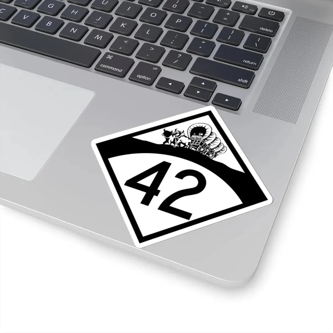 N-42 1950 (Nebraska) (Road Sign) STICKER Vinyl Kiss-Cut Decal - The Sticker Space