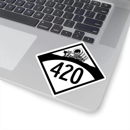 N-420 1950 (Nebraska) (Road Sign) STICKER Vinyl Kiss-Cut Decal - The Sticker Space