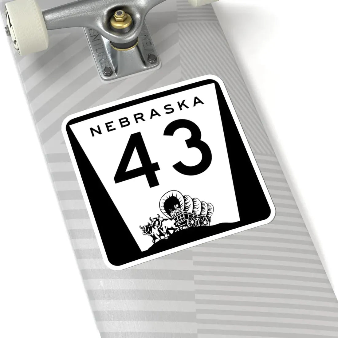 N-43 (Nebraska) (Road Sign) STICKER Vinyl Kiss-Cut Decal - The Sticker Space