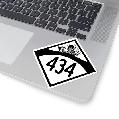 N-434 1950 (Nebraska) (Road Sign) STICKER Vinyl Kiss-Cut Decal - The Sticker Space
