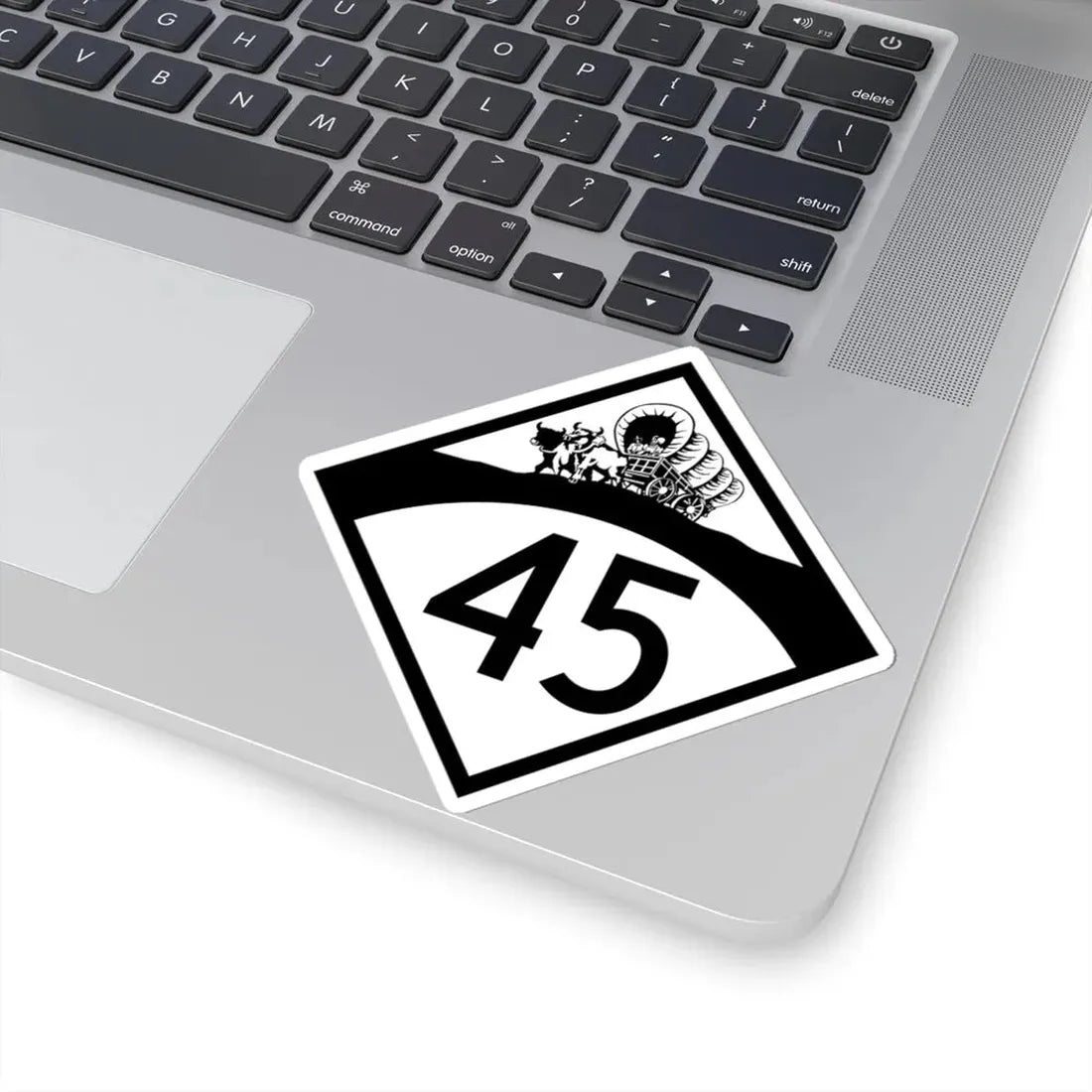 N-45 1950 (Nebraska) (Road Sign) STICKER Vinyl Kiss-Cut Decal - The Sticker Space