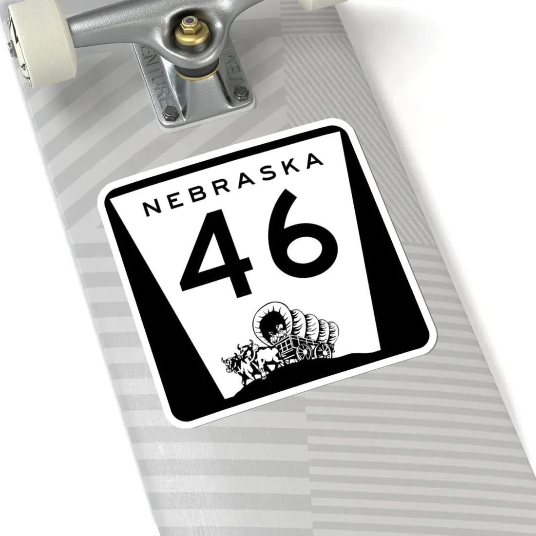 N-46 (Nebraska) (Road Sign) STICKER Vinyl Kiss-Cut Decal - The Sticker Space