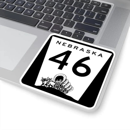 N-46 (Nebraska) (Road Sign) STICKER Vinyl Kiss-Cut Decal - The Sticker Space