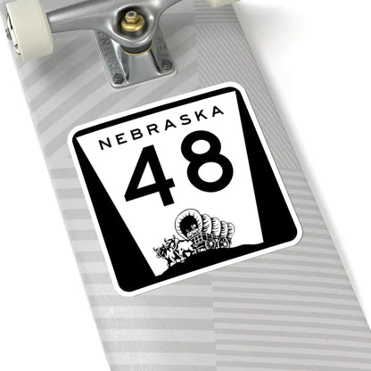 N-48 (Nebraska) (Road Sign) STICKER Vinyl Kiss-Cut Decal - The Sticker Space