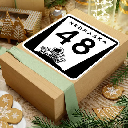 N-48 (Nebraska) (Road Sign) STICKER Vinyl Kiss-Cut Decal - The Sticker Space