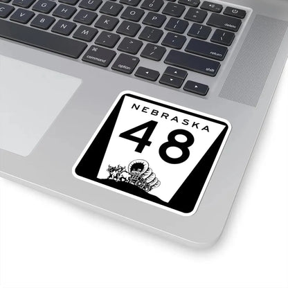 N-48 (Nebraska) (Road Sign) STICKER Vinyl Kiss-Cut Decal - The Sticker Space