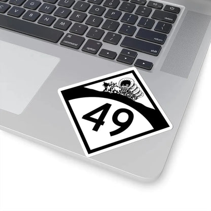 N-49 1950 (Nebraska) (Road Sign) STICKER Vinyl Kiss-Cut Decal - The Sticker Space