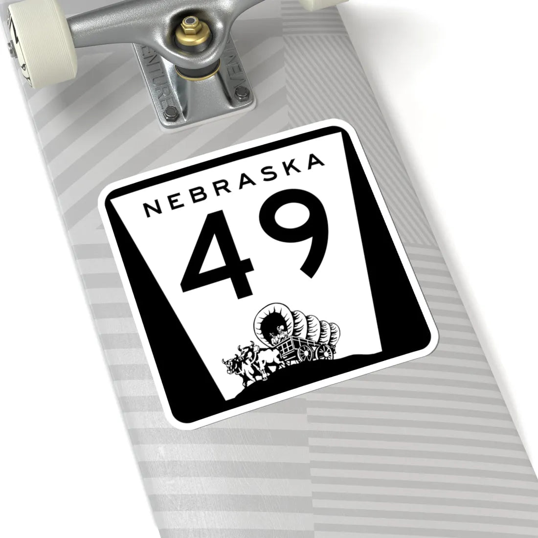 N-49 (Nebraska) (Road Sign) STICKER Vinyl Kiss-Cut Decal - The Sticker Space