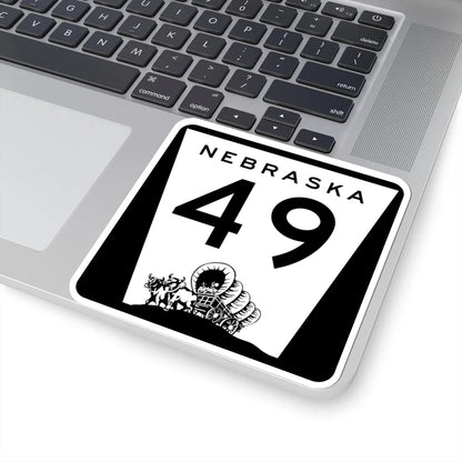 N-49 (Nebraska) (Road Sign) STICKER Vinyl Kiss-Cut Decal - The Sticker Space