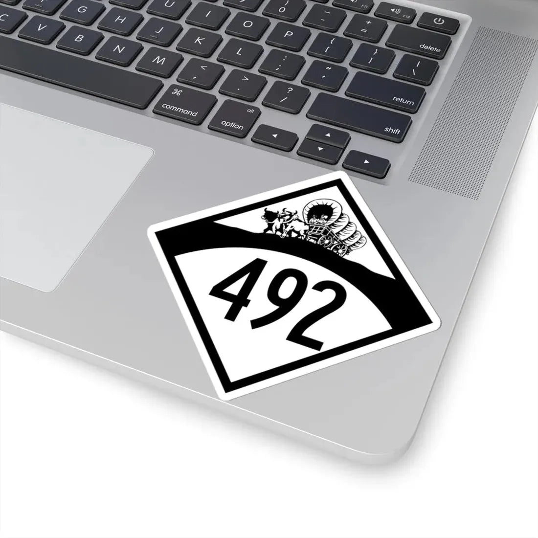 N-492 1950 (Nebraska) (Road Sign) STICKER Vinyl Kiss-Cut Decal - The Sticker Space