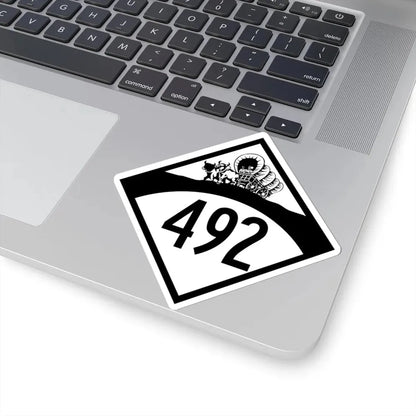 N-492 1950 (Nebraska) (Road Sign) STICKER Vinyl Kiss-Cut Decal - The Sticker Space
