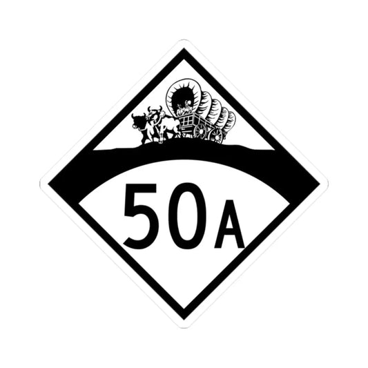 N-50A 1950 (Nebraska) (Road Sign) STICKER Vinyl Kiss-Cut Decal 2 Inch White - The Sticker Space