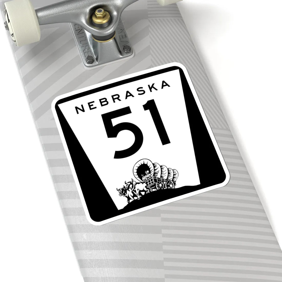 N-51 (Nebraska) (Road Sign) STICKER Vinyl Kiss-Cut Decal - The Sticker Space