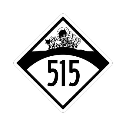 N-515 1950 (Nebraska) (Road Sign) STICKER Vinyl Kiss-Cut Decal 4 Inch White - The Sticker Space