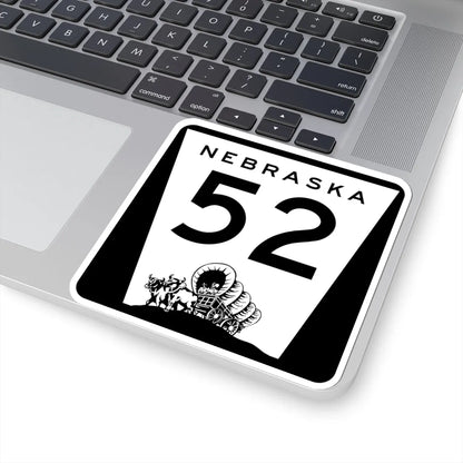 N-52 (Nebraska) (Road Sign) STICKER Vinyl Kiss-Cut Decal - The Sticker Space