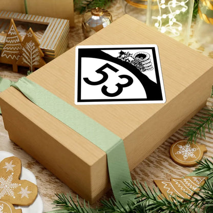 N-53 1950 (Nebraska) (Road Sign) STICKER Vinyl Kiss-Cut Decal - The Sticker Space