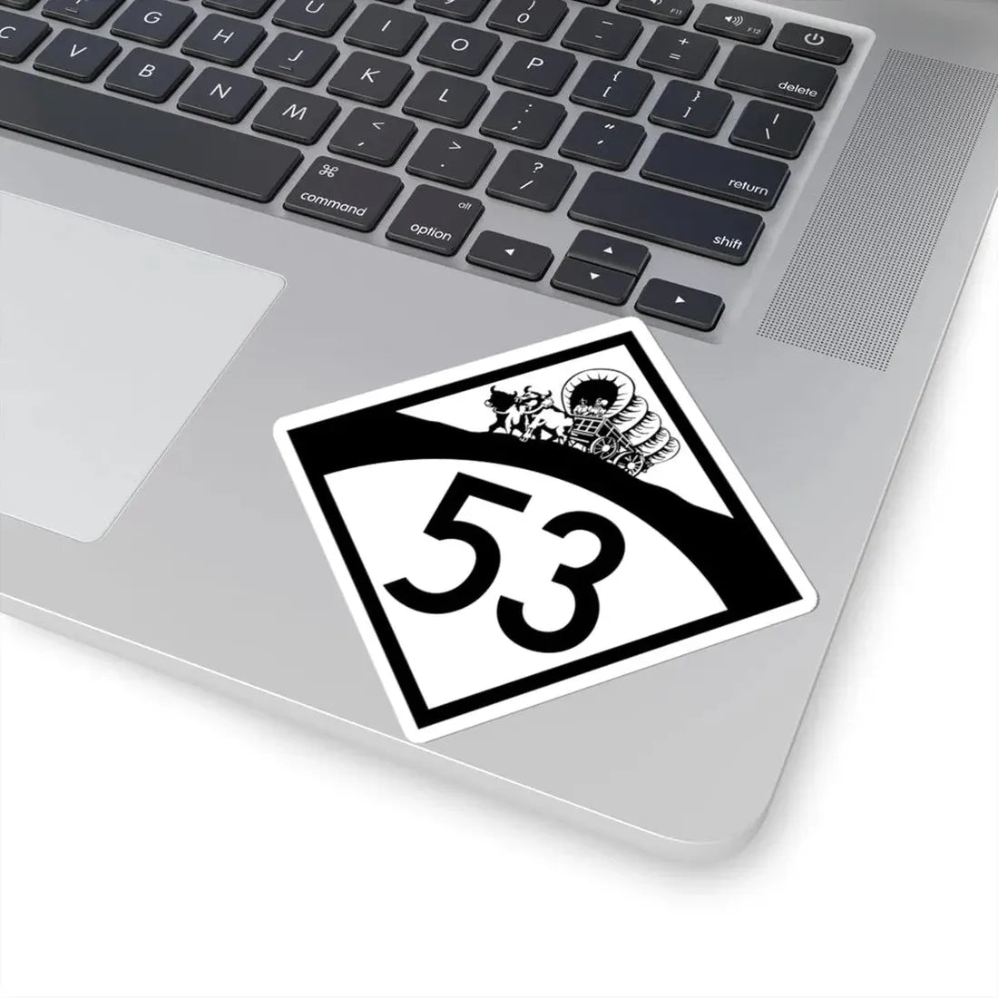 N-53 1950 (Nebraska) (Road Sign) STICKER Vinyl Kiss-Cut Decal - The Sticker Space