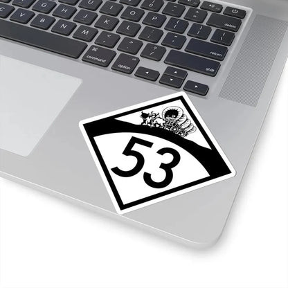 N-53 1950 (Nebraska) (Road Sign) STICKER Vinyl Kiss-Cut Decal - The Sticker Space