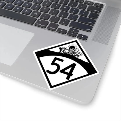 N-54 1950 (Nebraska) (Road Sign) STICKER Vinyl Kiss-Cut Decal - The Sticker Space