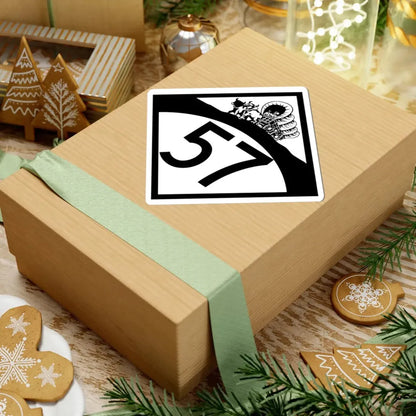 N-57 1950 (Nebraska) (Road Sign) STICKER Vinyl Kiss-Cut Decal - The Sticker Space