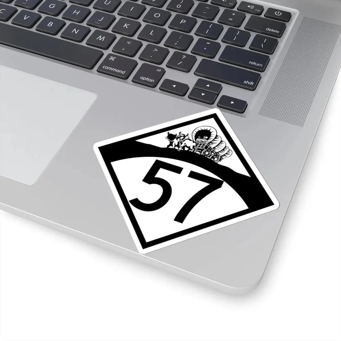 N-57 1950 (Nebraska) (Road Sign) STICKER Vinyl Kiss-Cut Decal - The Sticker Space