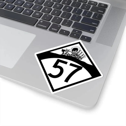 N-57 1950 (Nebraska) (Road Sign) STICKER Vinyl Kiss-Cut Decal - The Sticker Space