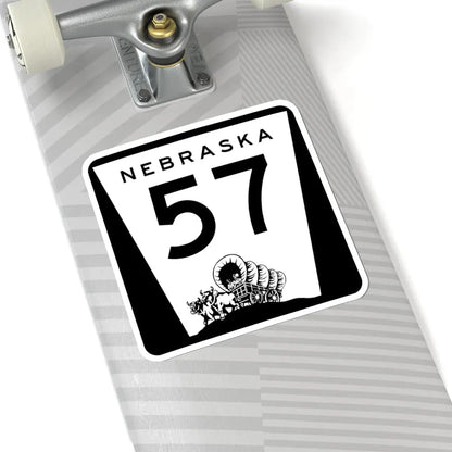 N-57 (Nebraska) (Road Sign) STICKER Vinyl Kiss-Cut Decal - The Sticker Space