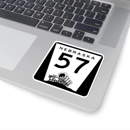 N-57 (Nebraska) (Road Sign) STICKER Vinyl Kiss-Cut Decal - The Sticker Space