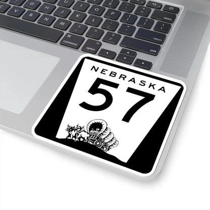 N-57 (Nebraska) (Road Sign) STICKER Vinyl Kiss-Cut Decal - The Sticker Space