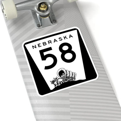 N-58 (Nebraska) (Road Sign) STICKER Vinyl Kiss-Cut Decal - The Sticker Space