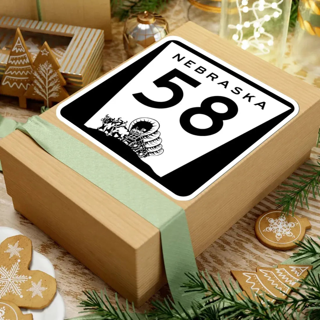 N-58 (Nebraska) (Road Sign) STICKER Vinyl Kiss-Cut Decal - The Sticker Space