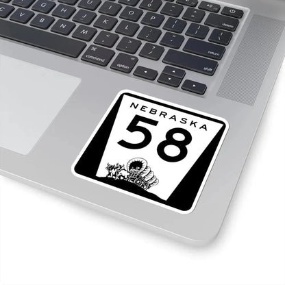 N-58 (Nebraska) (Road Sign) STICKER Vinyl Kiss-Cut Decal - The Sticker Space