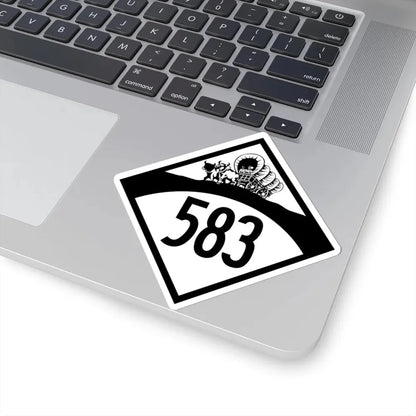 N-583 1950 (Nebraska) (Road Sign) STICKER Vinyl Kiss-Cut Decal - The Sticker Space