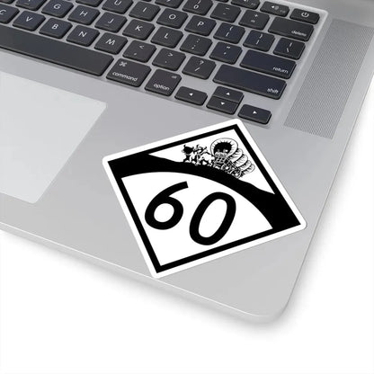 N-60 1950 (Nebraska) (Road Sign) STICKER Vinyl Kiss-Cut Decal - The Sticker Space