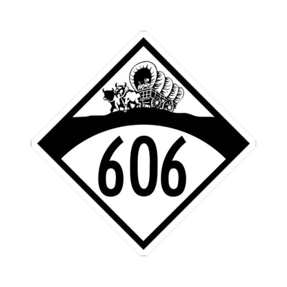 N-606 1950 (Nebraska) (Road Sign) STICKER Vinyl Kiss-Cut Decal 2 Inch White - The Sticker Space