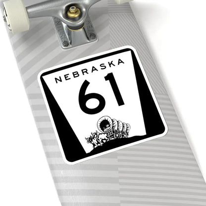 N-61 (Nebraska) (Road Sign) STICKER Vinyl Kiss-Cut Decal - The Sticker Space