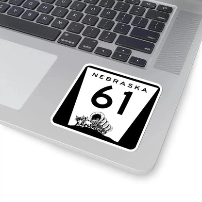 N-61 (Nebraska) (Road Sign) STICKER Vinyl Kiss-Cut Decal - The Sticker Space