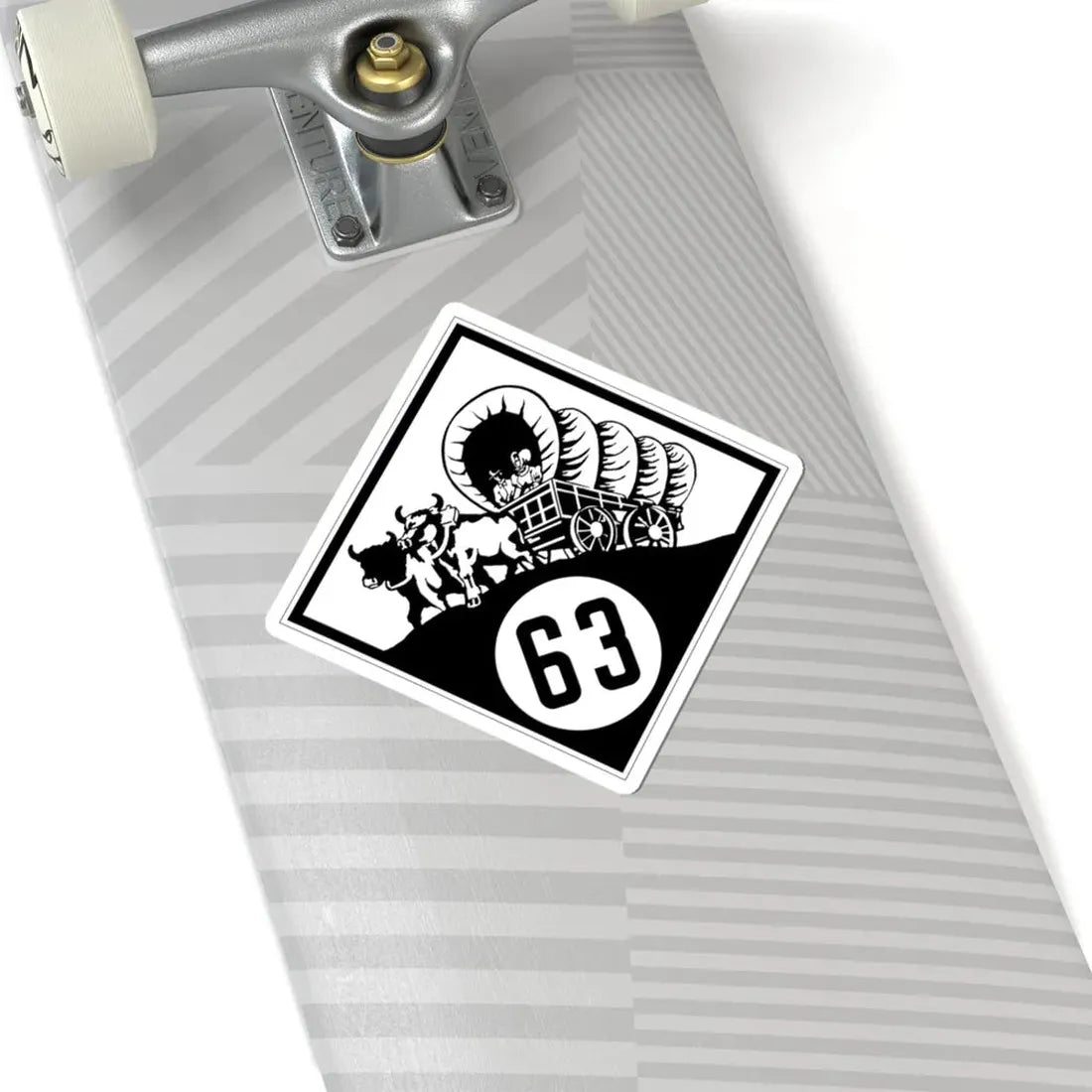 N-63 1926 (Nebraska) (Road Sign) STICKER Vinyl Kiss-Cut Decal - The Sticker Space