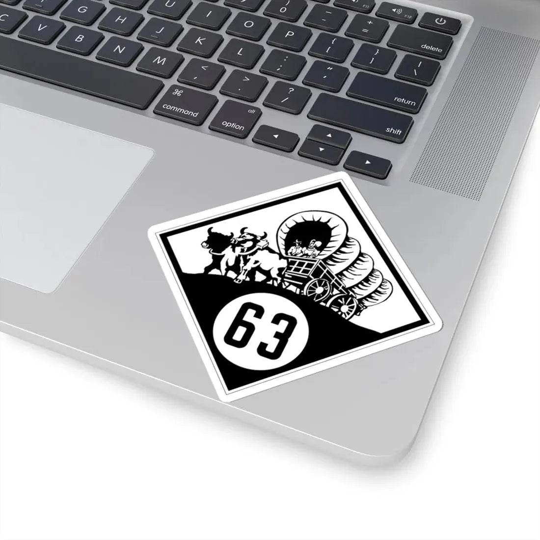 N-63 1926 (Nebraska) (Road Sign) STICKER Vinyl Kiss-Cut Decal - The Sticker Space