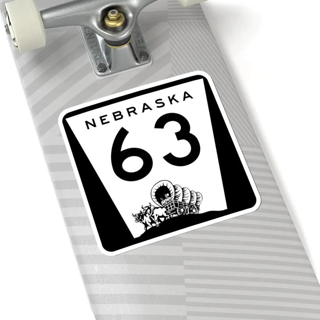 N-63 (Nebraska) (Road Sign) STICKER Vinyl Kiss-Cut Decal - The Sticker Space