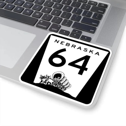 N-64 (Nebraska) (Road Sign) STICKER Vinyl Kiss-Cut Decal - The Sticker Space