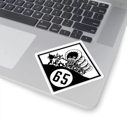 N-65 1926 (Nebraska) (Road Sign) STICKER Vinyl Kiss-Cut Decal - The Sticker Space