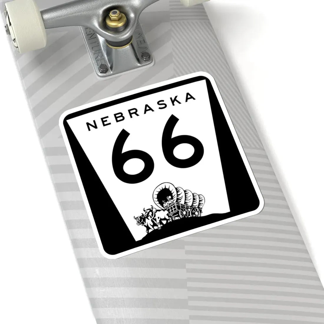 N-66 (Nebraska) (Road Sign) STICKER Vinyl Kiss-Cut Decal - The Sticker Space