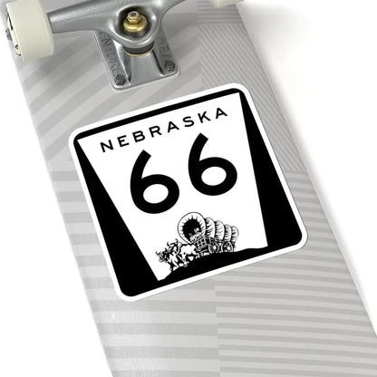N-66 (Nebraska) (Road Sign) STICKER Vinyl Kiss-Cut Decal - The Sticker Space