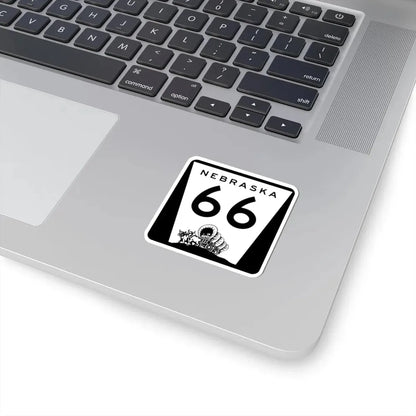 N-66 (Nebraska) (Road Sign) STICKER Vinyl Kiss-Cut Decal - The Sticker Space