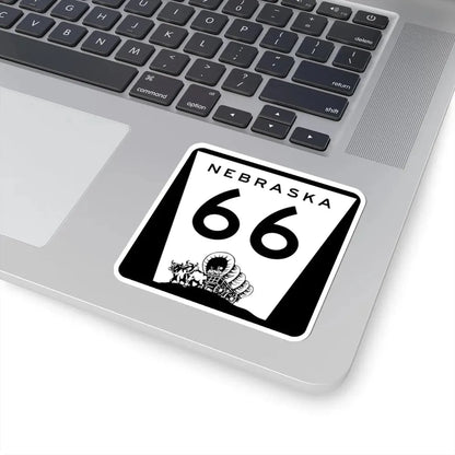 N-66 (Nebraska) (Road Sign) STICKER Vinyl Kiss-Cut Decal - The Sticker Space