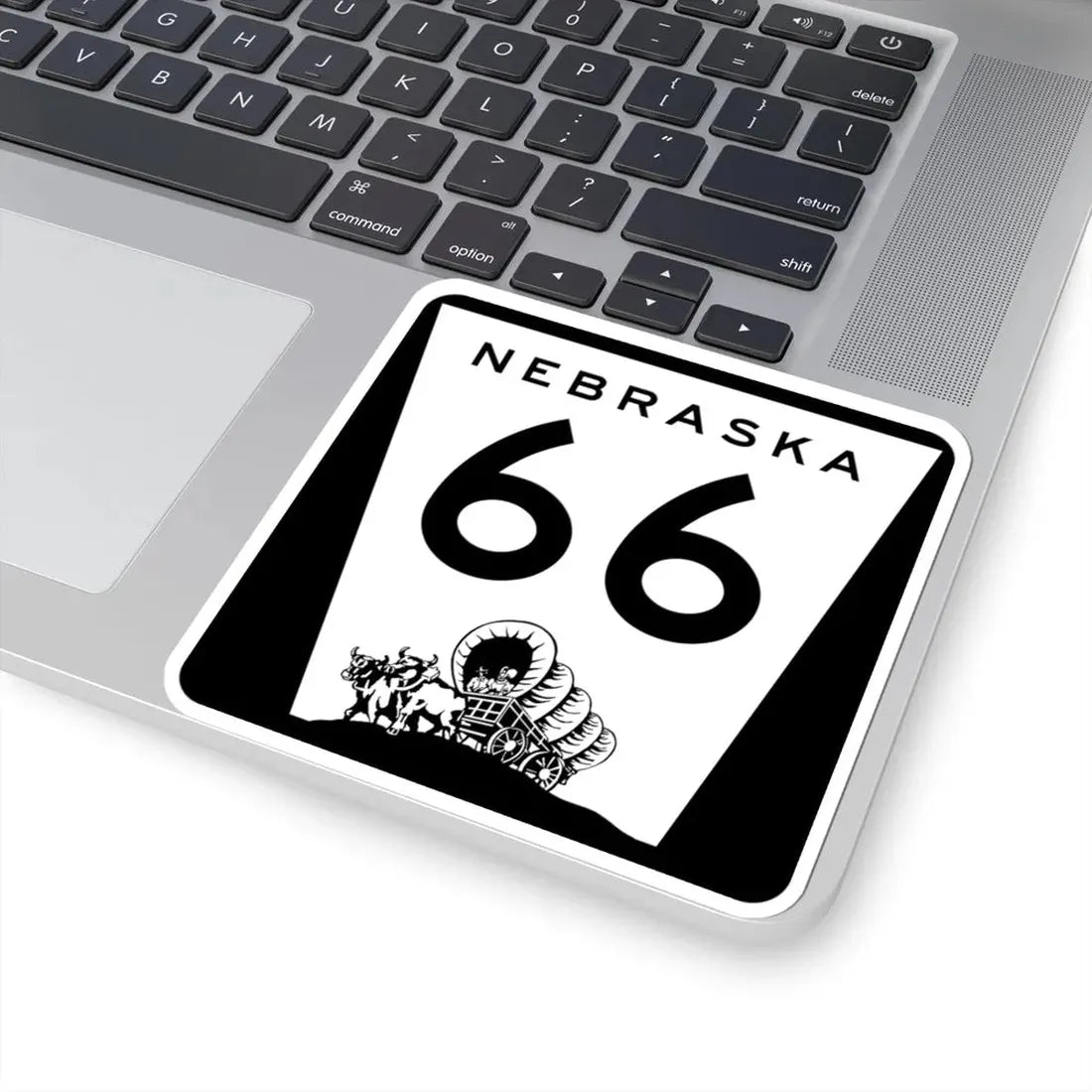N-66 (Nebraska) (Road Sign) STICKER Vinyl Kiss-Cut Decal - The Sticker Space