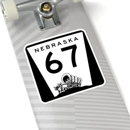 N-67 (Nebraska) (Road Sign) STICKER Vinyl Kiss-Cut Decal - The Sticker Space