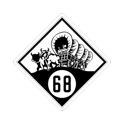 N-68 1926 (Nebraska) (Road Sign) STICKER Vinyl Kiss-Cut Decal 3 Inch White - The Sticker Space